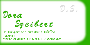 dora szeibert business card